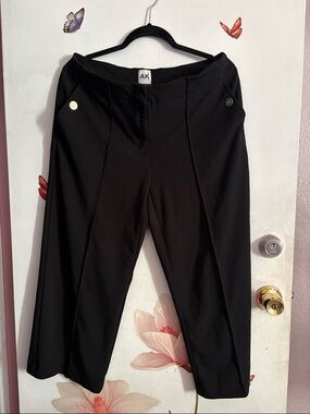 Anne Klein Black Wide Leg Dress Pants